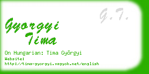 gyorgyi tima business card
