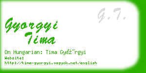gyorgyi tima business card